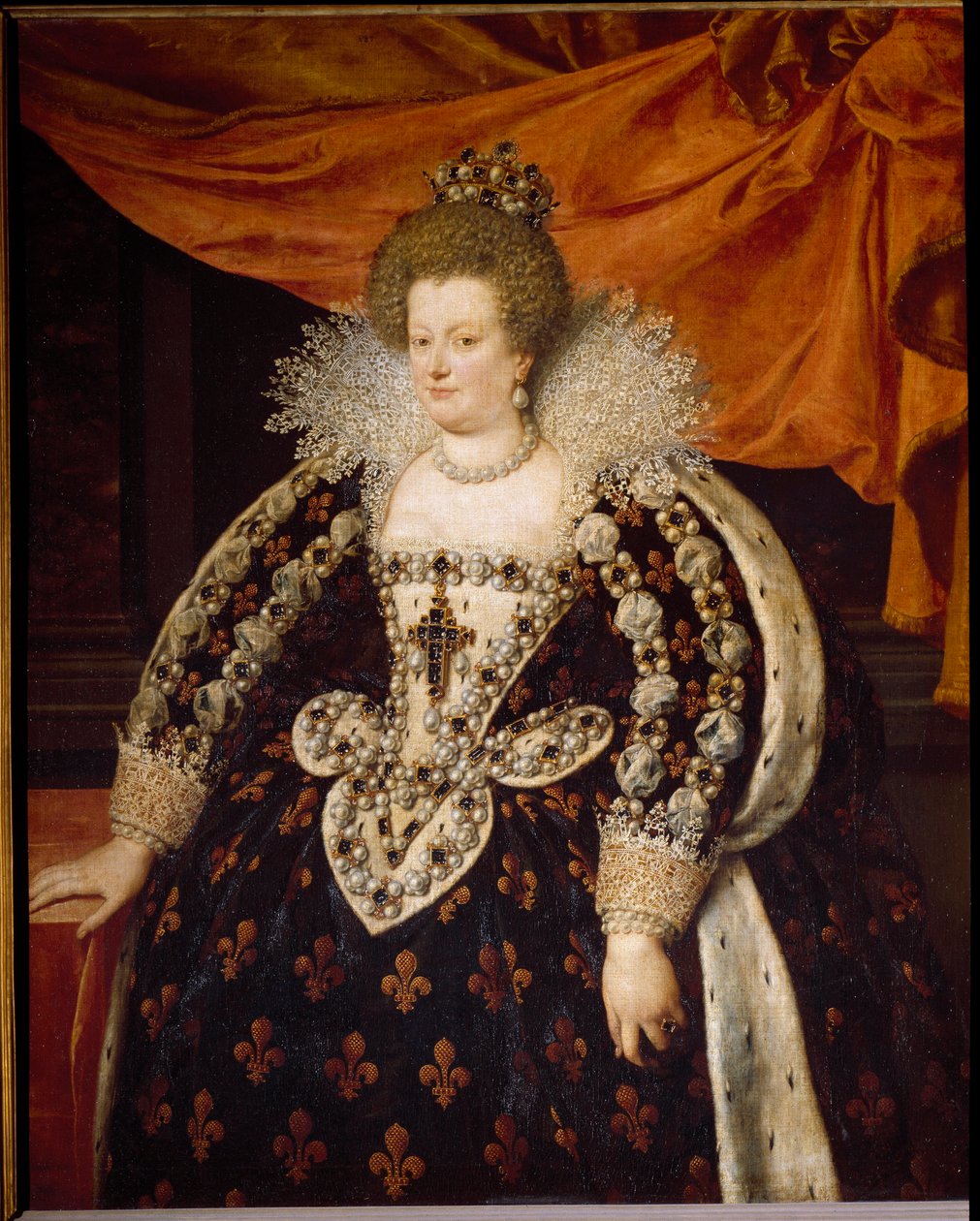 Porträt von Marie de Medici (1573-1642), Ehefrau von Heinrich IV. und Mutter von Ludwig XIII. von Frans II Pourbus