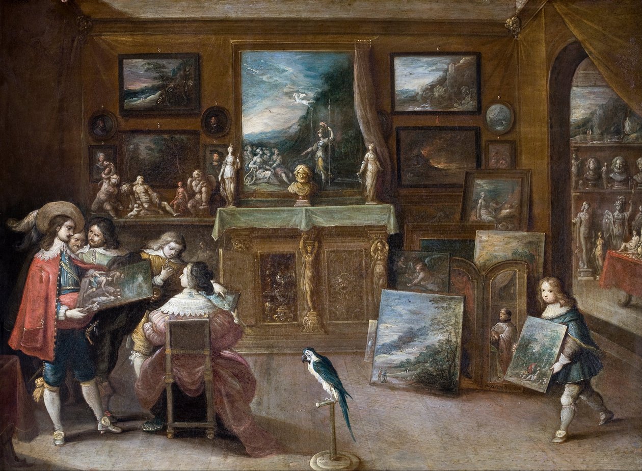 Ein Besuch beim Kunsthändler von Frans II the Younger Francken