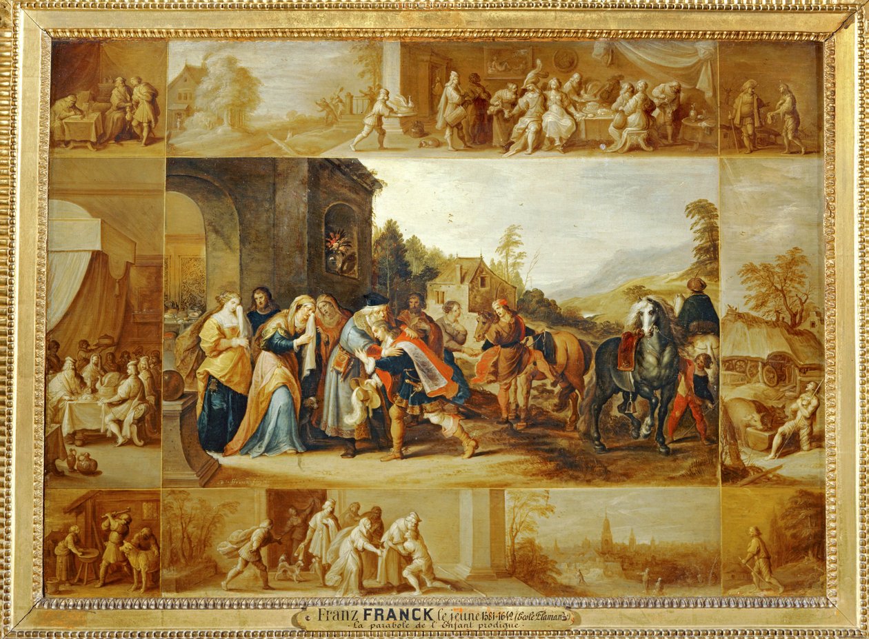Das Gleichnis vom verlorenen Sohn von Frans II the Younger Francken