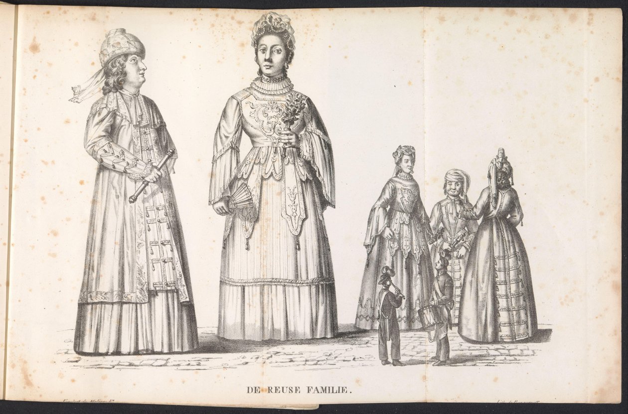 Riesenfiguren in der Prozession für den Heiligen Rombout, 1825 von Frans Vervloet