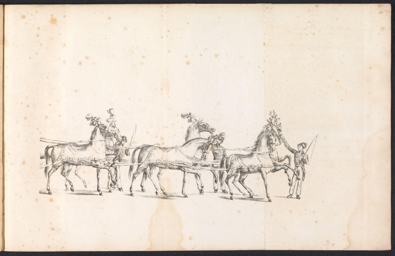 Spann des ersten Prunkwagens im Umzug für den Heiligen Rombout, 1825 von Frans Vervloet