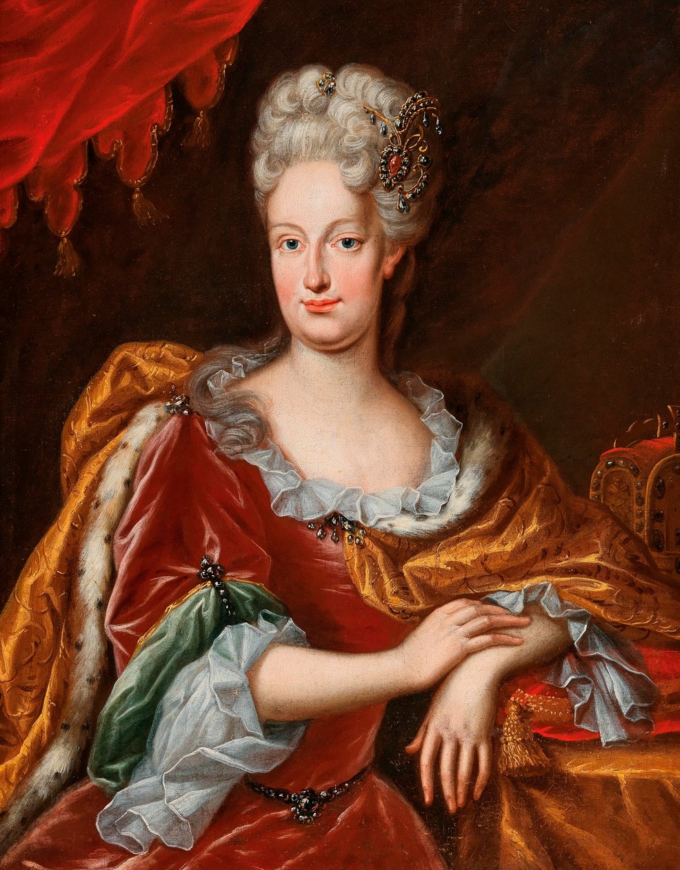 Porträt der Kaiserin Elisabeth Christine (1691–1750) von Frans van Stampart