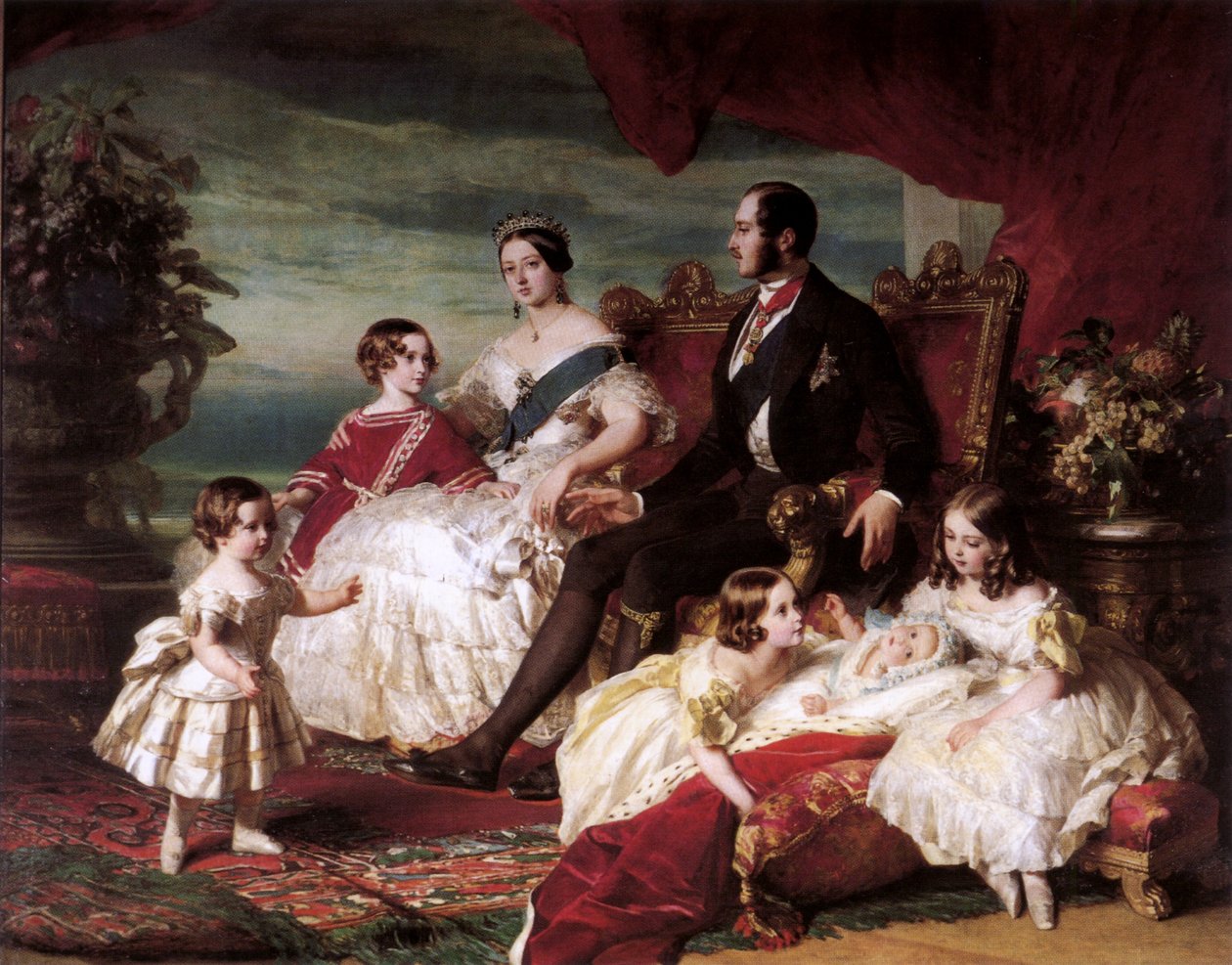 Königin Victoria, Prinz Albert und Kinder von Franz Xaver Winterhalter