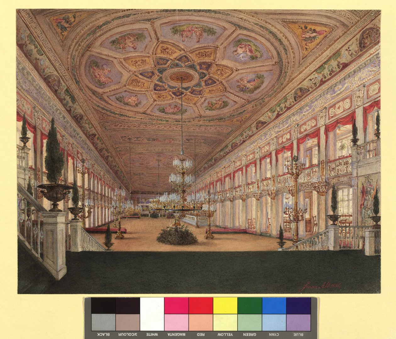 Odeonsaal, Innenansicht von Franz Alt
