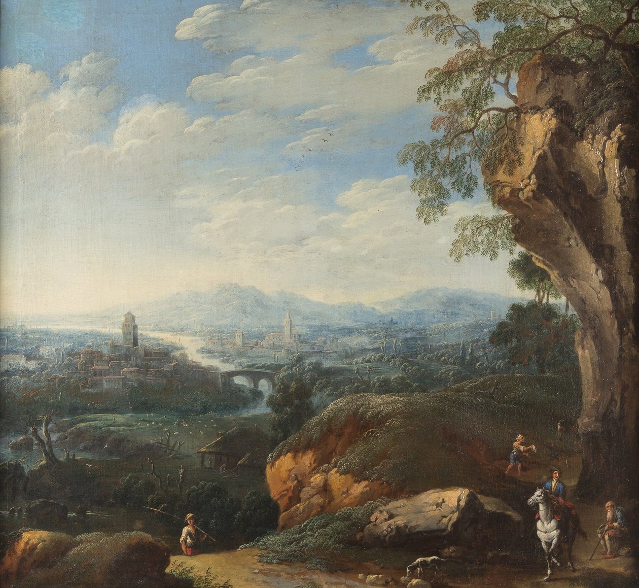 Südländische Fantasielandschaft von Franz Joachim Beich