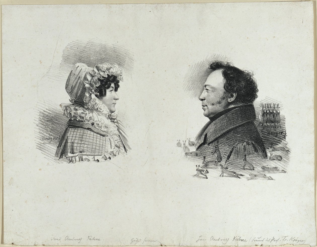 Amtsrat Kühne und Frau von Franz Krüger