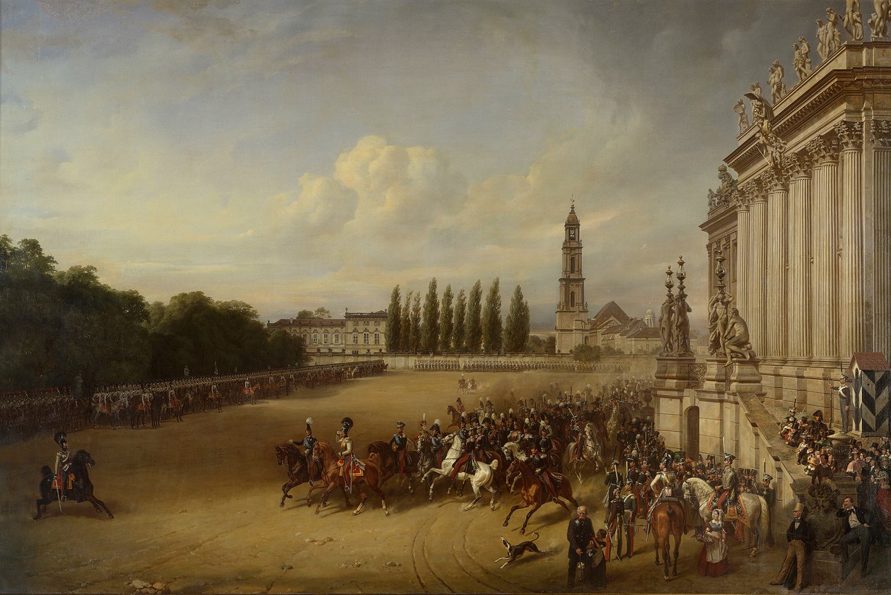 Parade in Potsdam im Jahre 1817 von Franz Krüger
