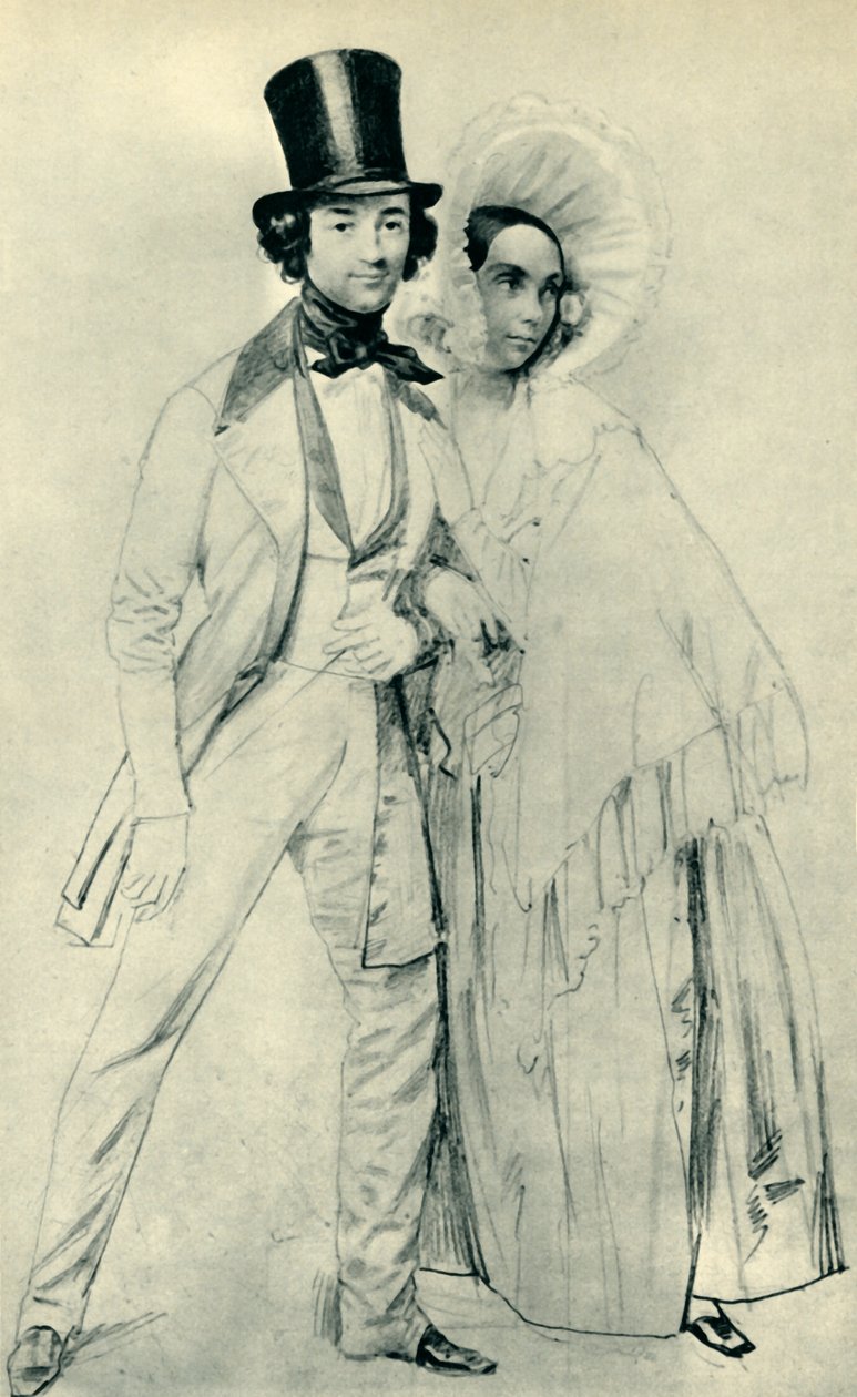 Paul und Amalie Taglioni, 1839 von Franz Krüger