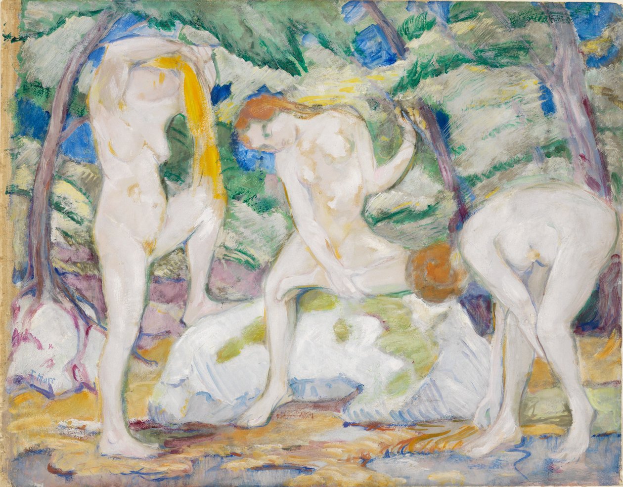 Badende Frauen von Franz Marc
