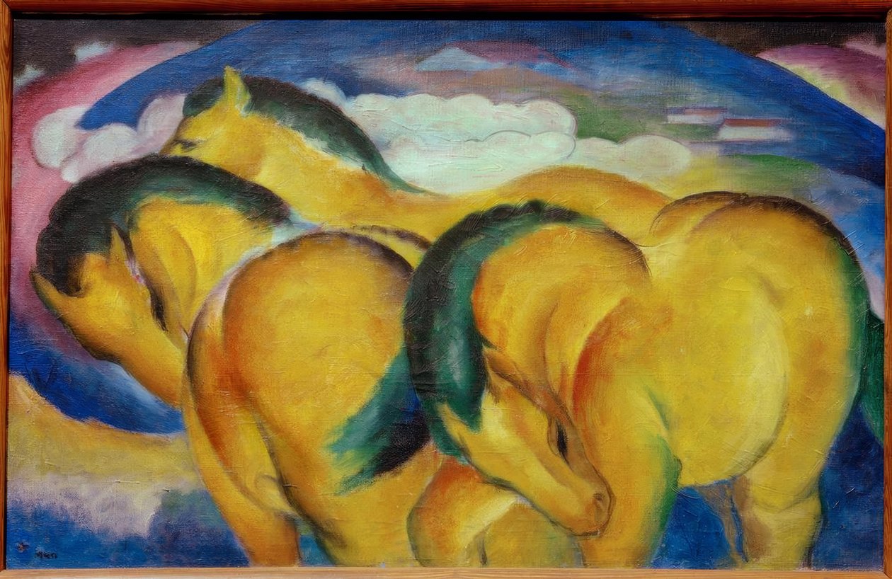 Die kleinen gelben Pferde von Franz Marc