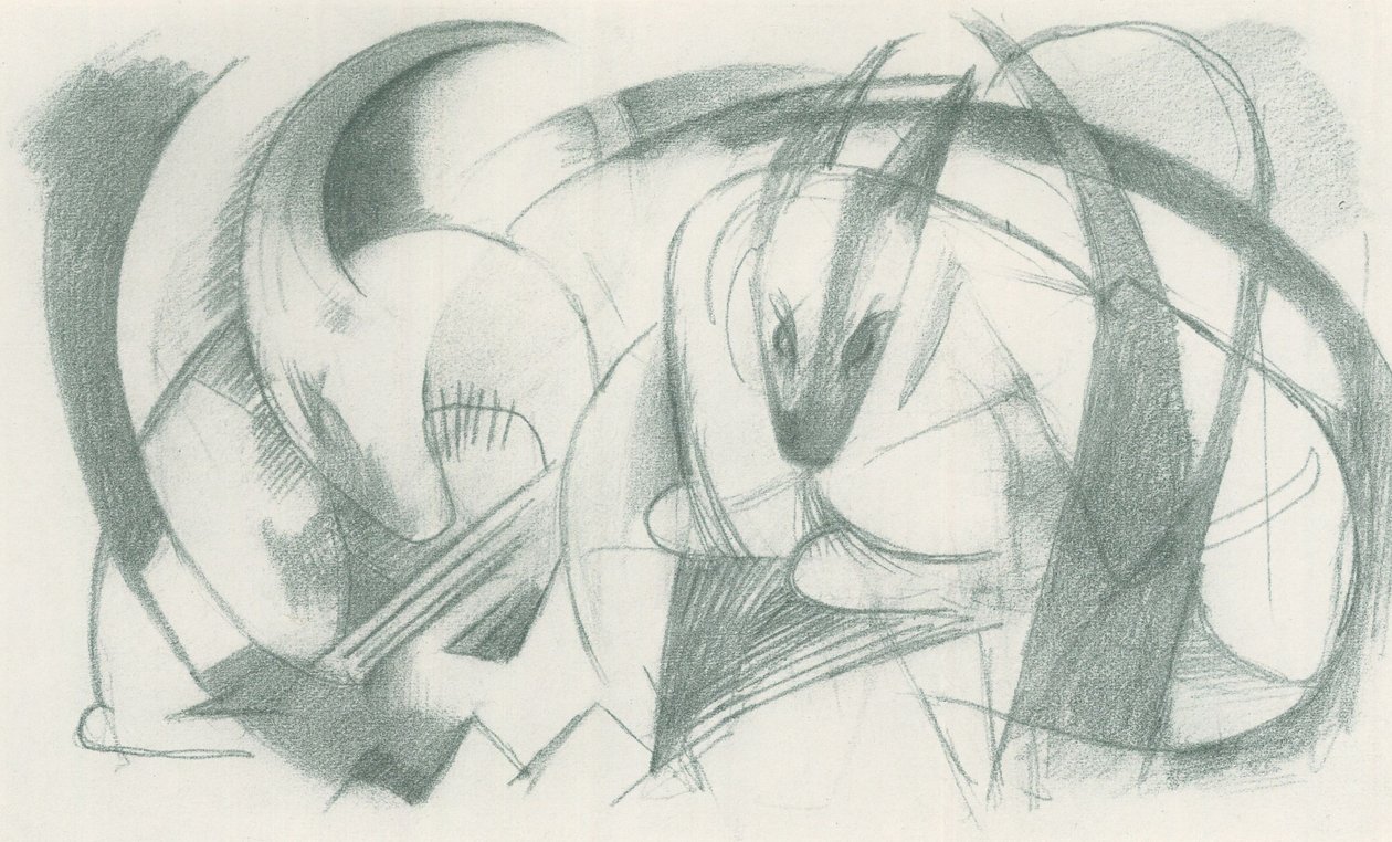Franz Marc - Skizzenbuch aus dem Felde - Blatt 13 von Franz Marc