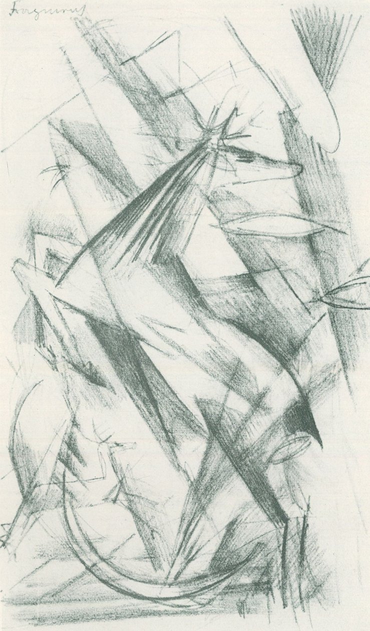 Franz Marc - Skizzenbuch aus dem Felde - Blatt 22 von Franz Marc