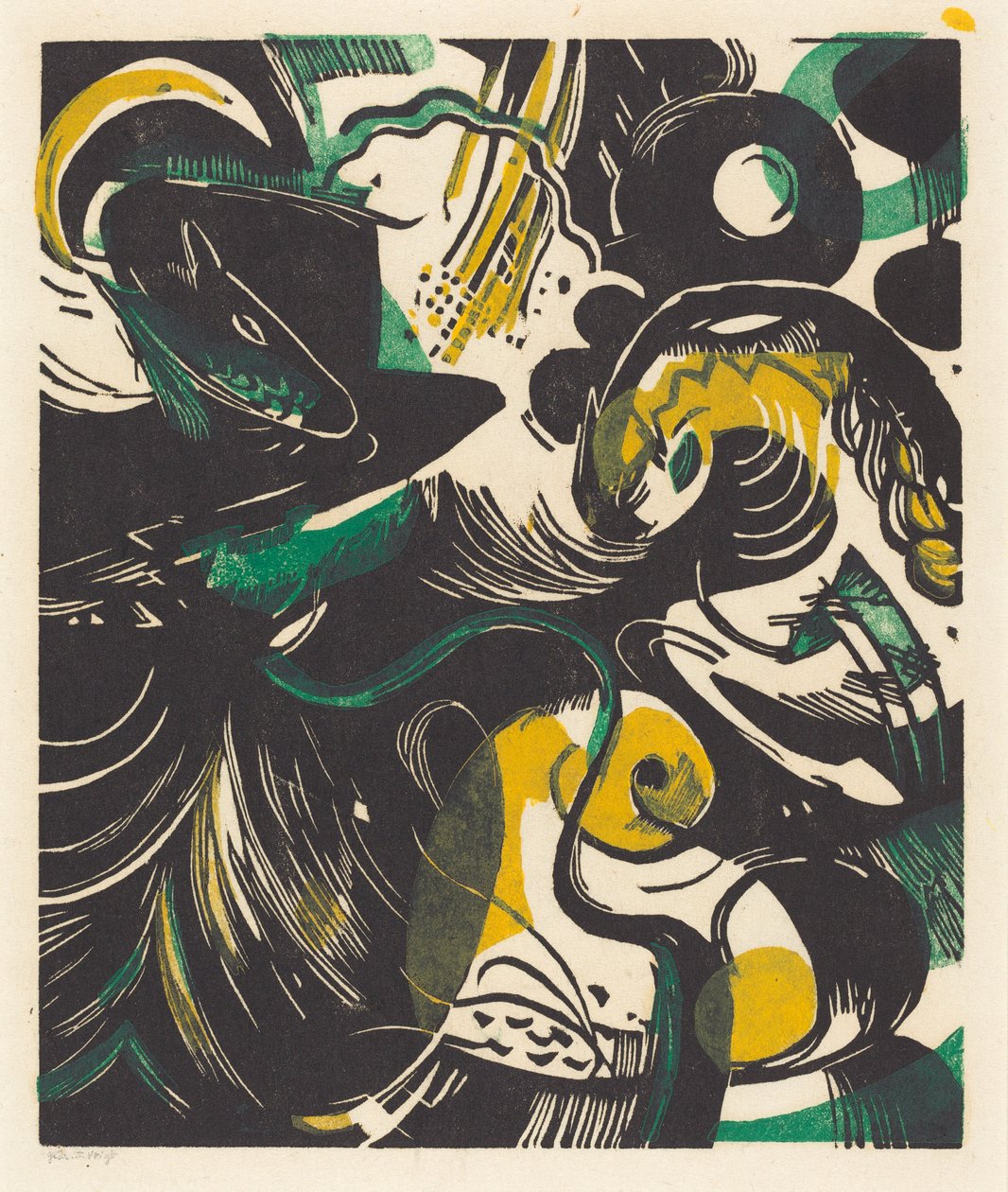 Genesis II (Schöpfungsgeschichte II) von Franz Marc