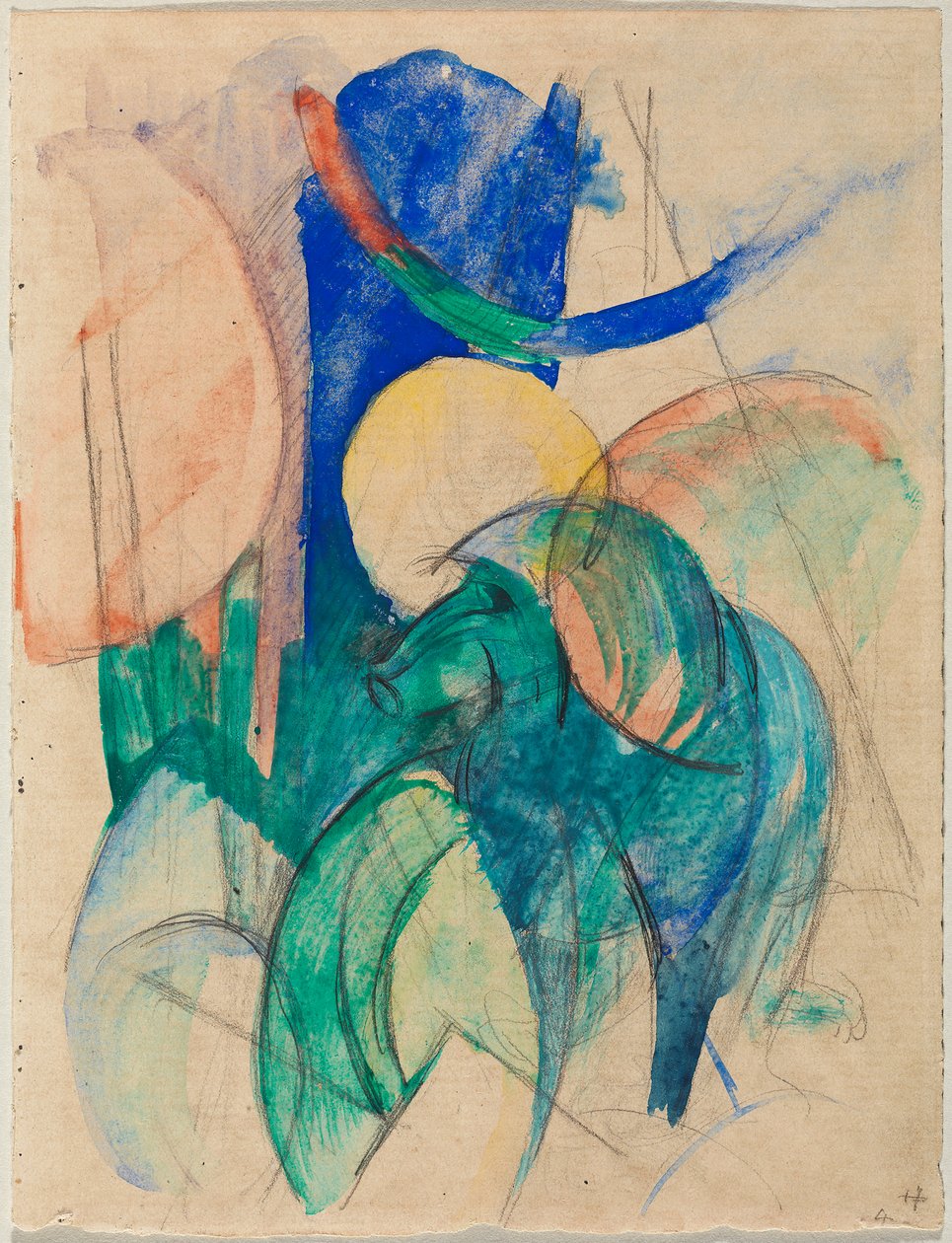 Mandrill von Franz Marc