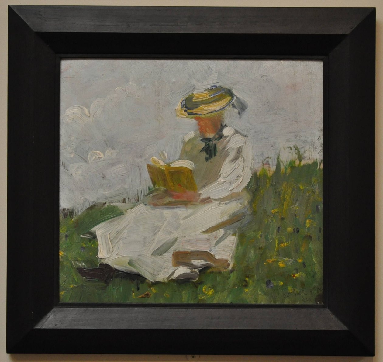 Lesende Frau im Grünen von Franz Marc