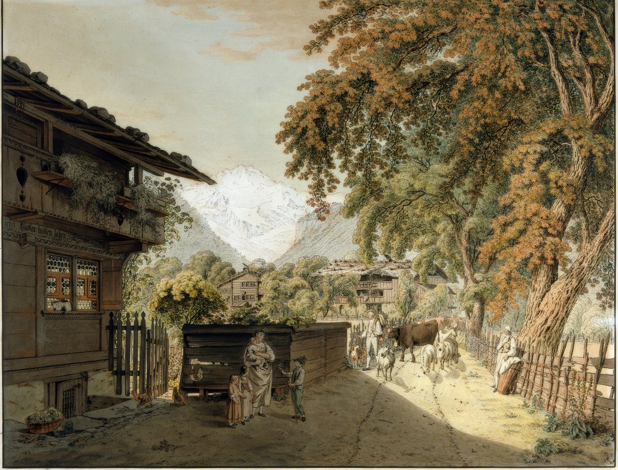 Der Alpabzug von Franz Niklaus König