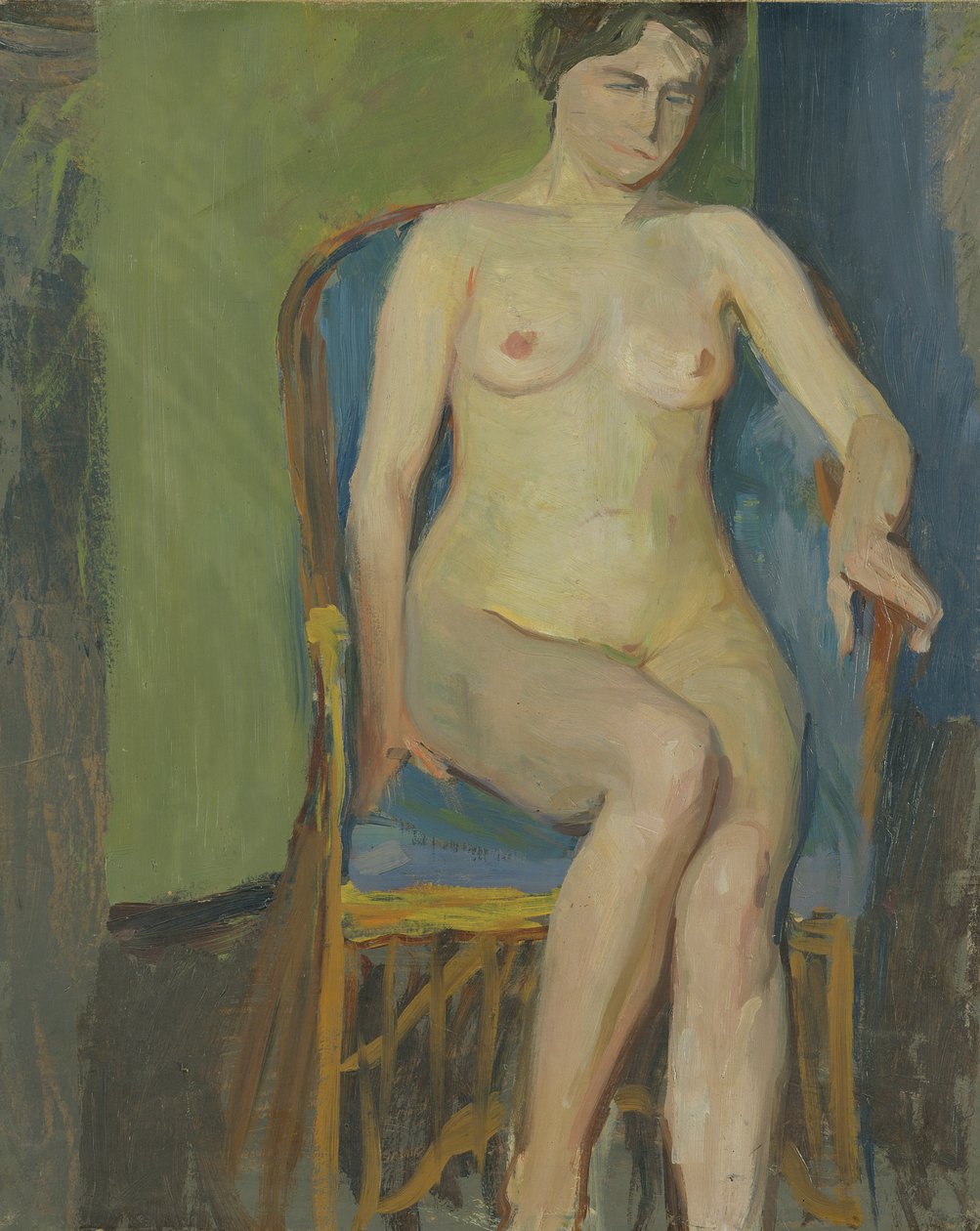 Sitzender Akt von Franz Nolken
