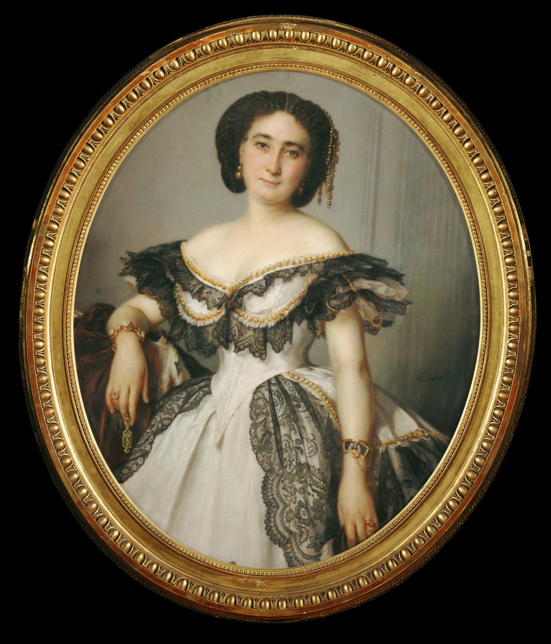 Porträt einer Frau von Franz Xaver Winterhalter