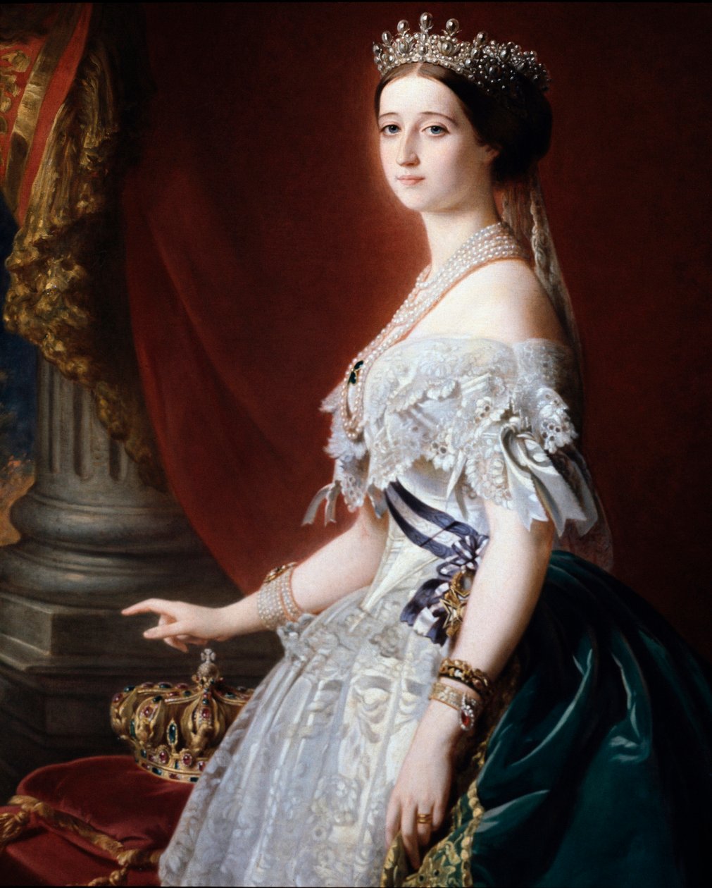 Porträt der Kaiserin von Frankreich Eugenie (Eugenia de Montijo) von Franz Xaver Winterhalter