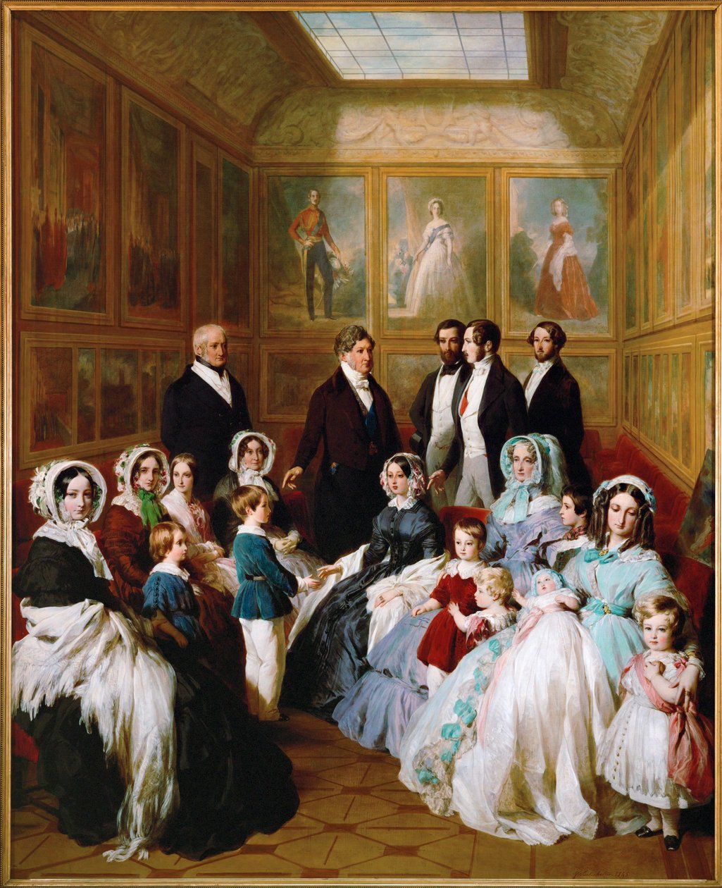 Königin Victoria und Prinz Albert als Gäste von König Louis Philippe im Schloss d