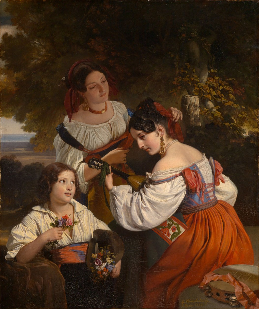 Römische Genreszene von Franz Xaver Winterhalter