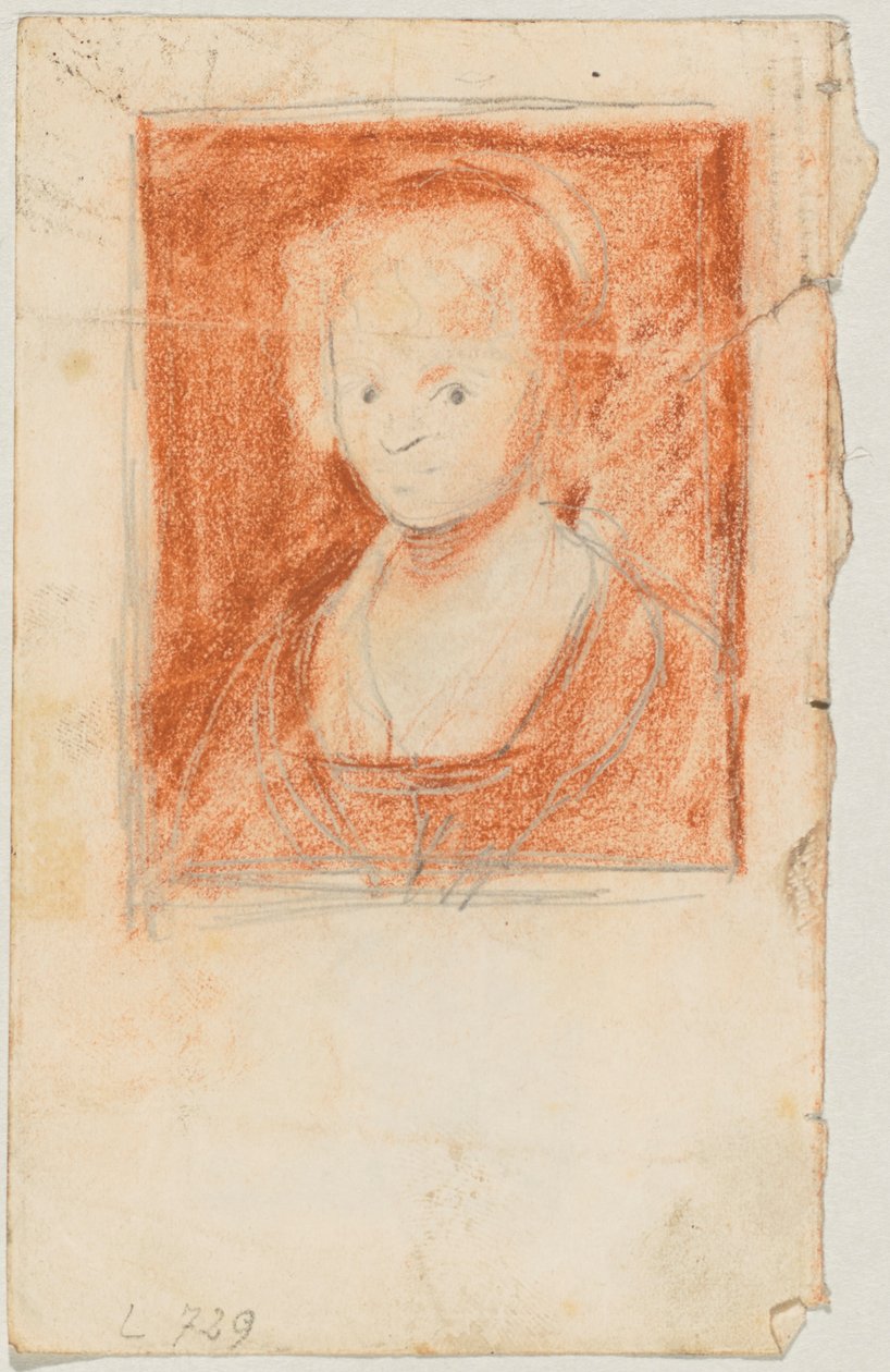 Brustbild eines jungen Mädchens; vermutlich nach Rubens von Franz von Lenbach