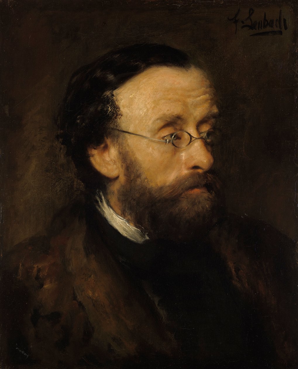 Der Landschaftsmaler Eduard Schleich von Franz von Lenbach