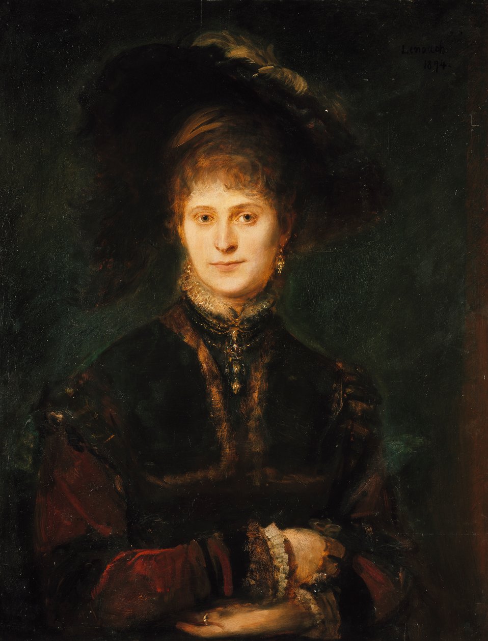 Magdalena Plach (?) von Franz von Lenbach