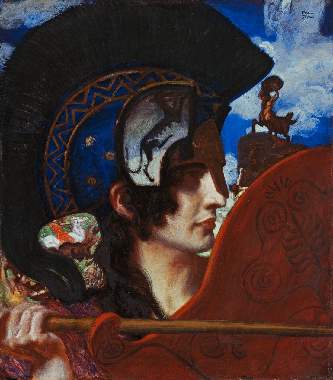 Kämpfende Amazone von Franz von Stuck
