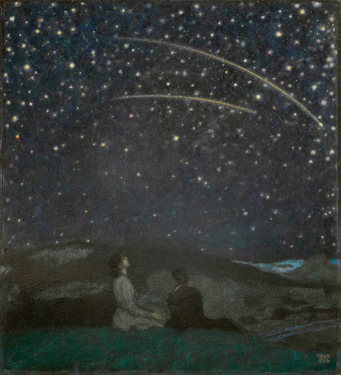 Die Sternschnuppen (Franz und Mary von Stuck) von Franz von Stuck von Franz von Stuck