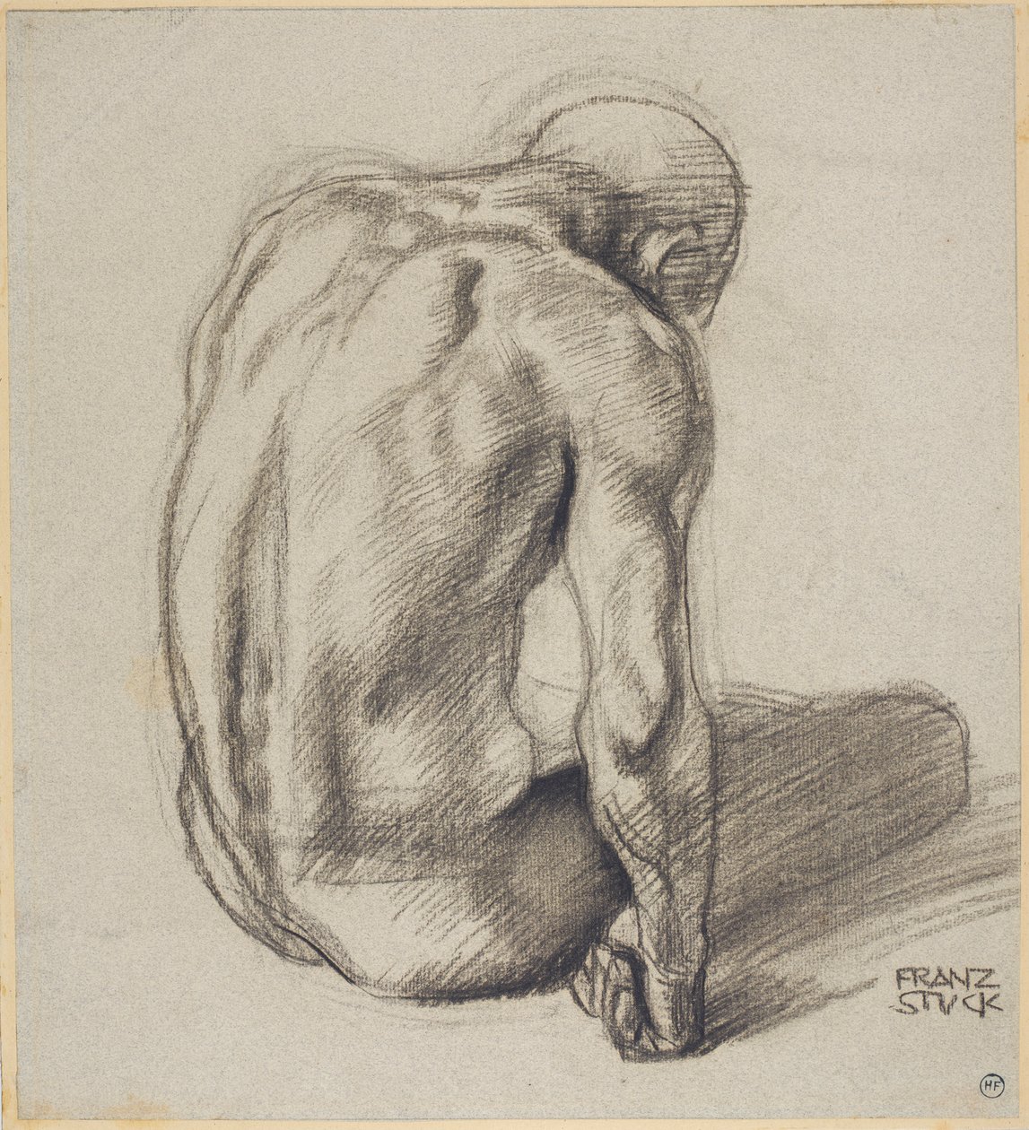 Sitzender Mann von Franz von Stuck