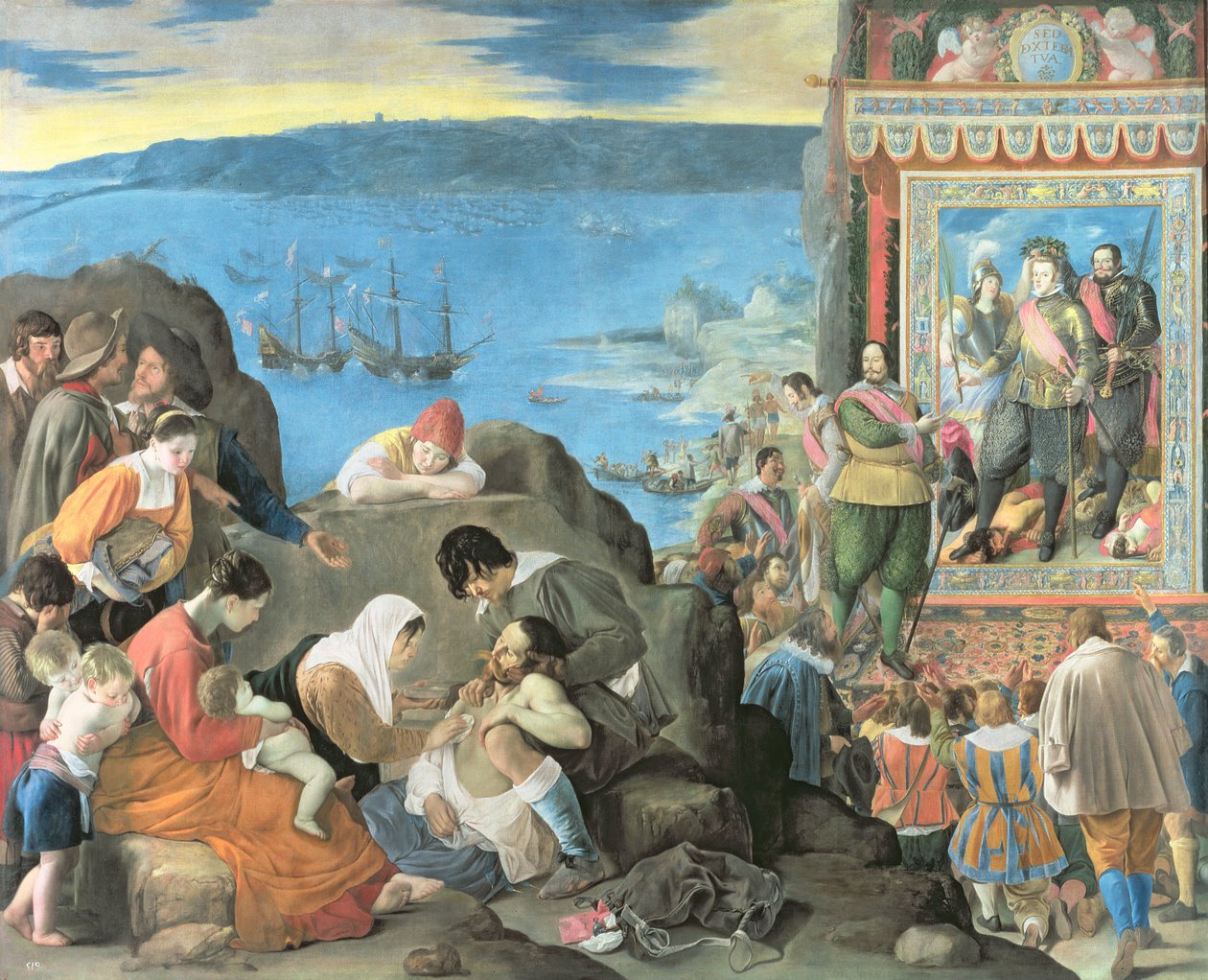 Die Rückeroberung der Bucht von San Salvador, Brasilien, ca. 1634-35 von Juan Bautista Maíno