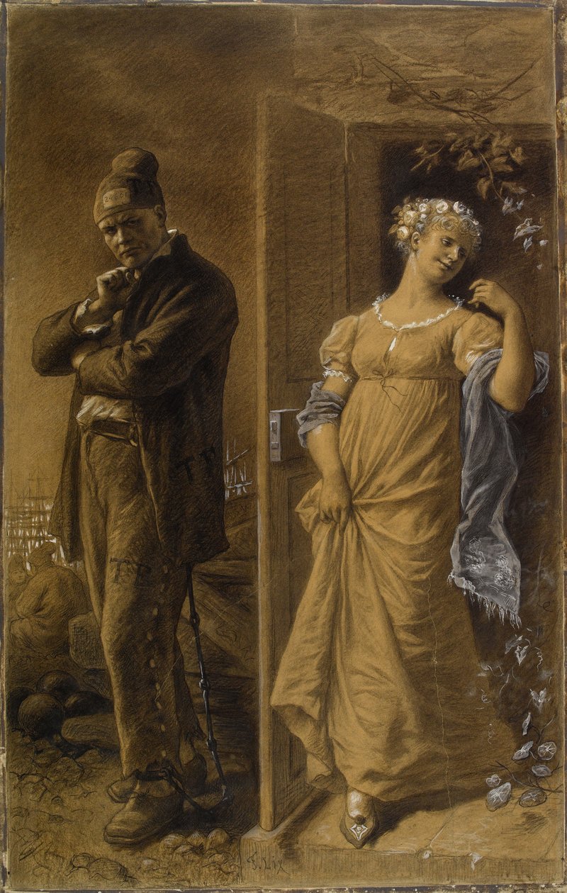 Der Sträfling und die Prostituierte (beschnitten) von Frederic Theodore Lix