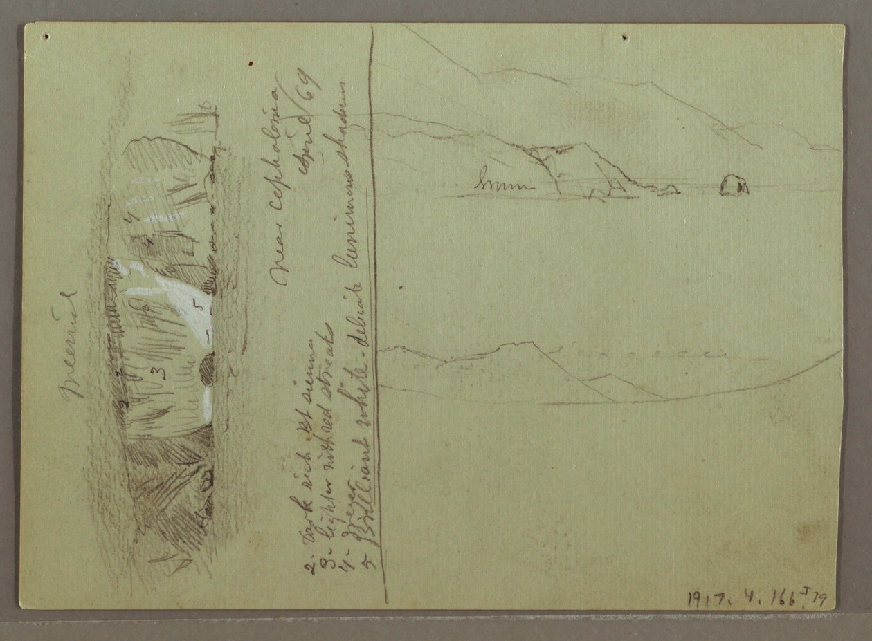 Kahler Hügel, Akropolis von Korinth, Griechenland von Frederic Edwin Church
