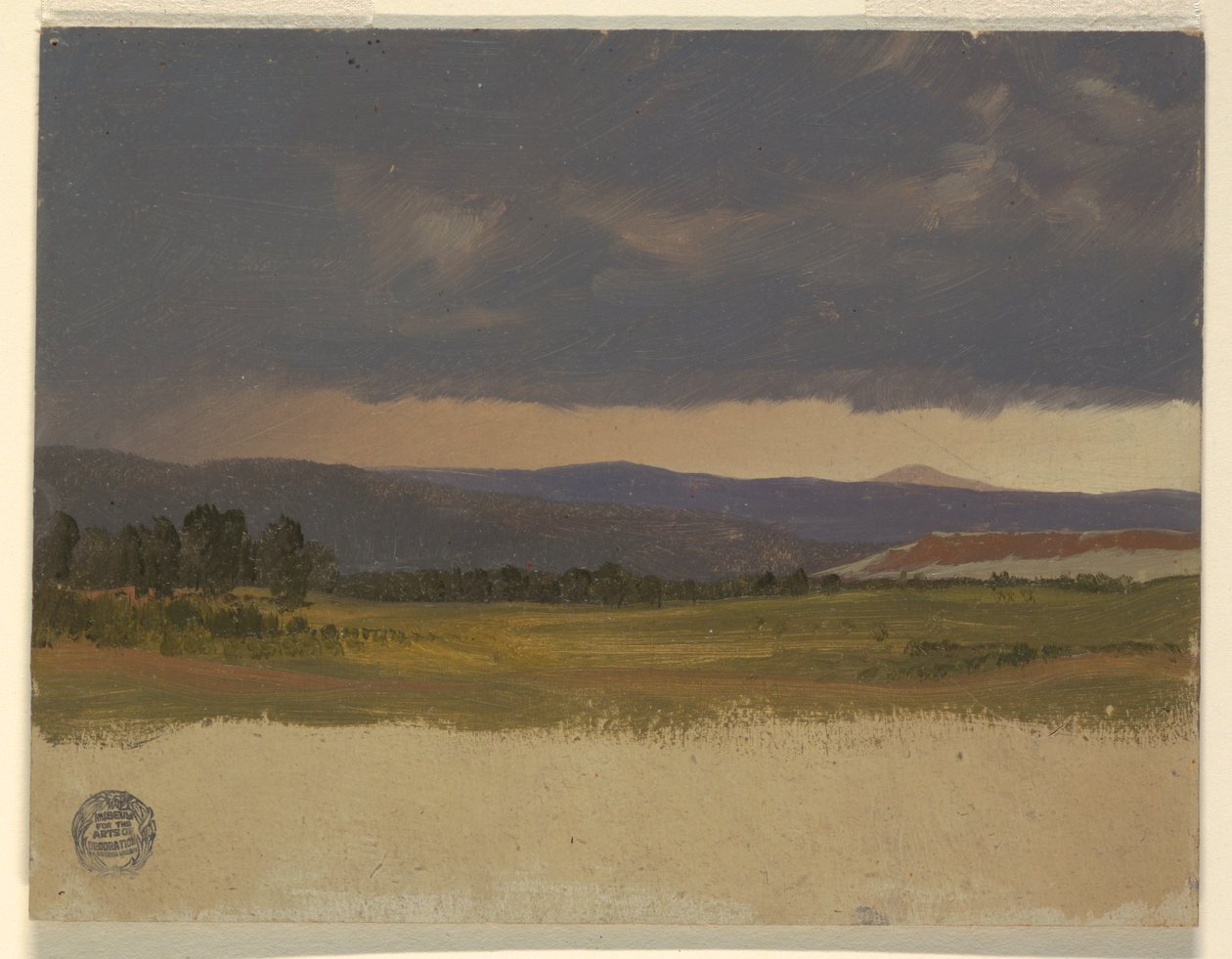 Blauer Hügel unter niedrigen Wolken, 1869–70 von Frederic Edwin Church