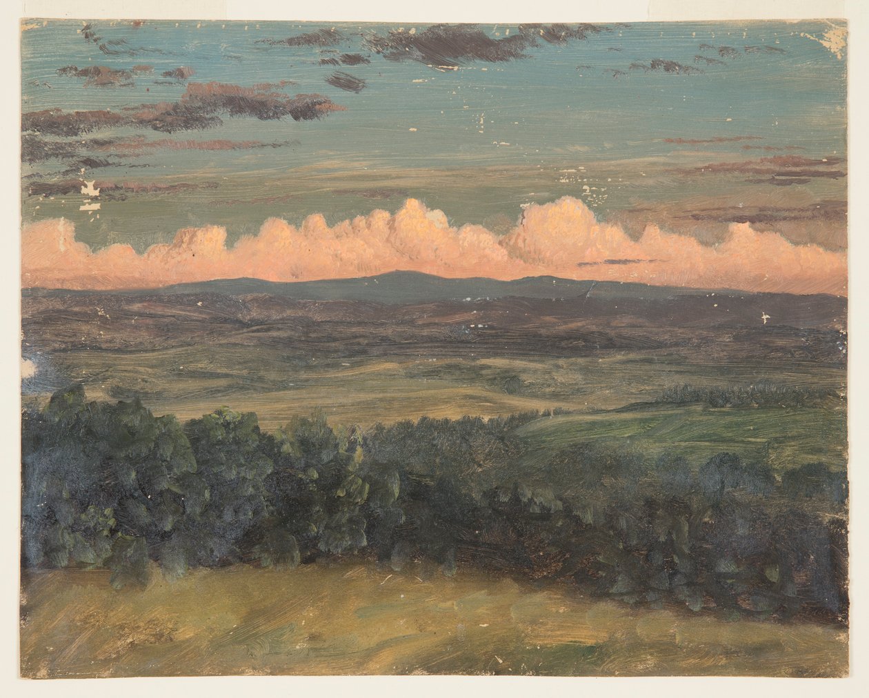 Zeichnung, Catskills vom Hudson, New York, 1870–1880 von Frederic Edwin Church