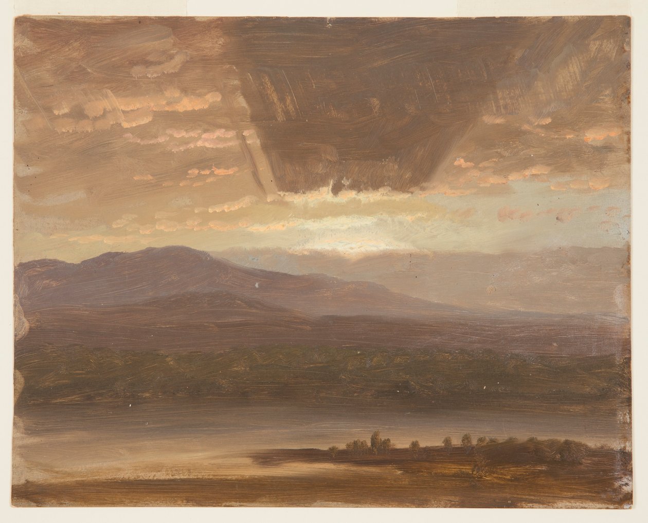 Zeichnung, Catskills von Hudson, New York, 1870 von Frederic Edwin Church
