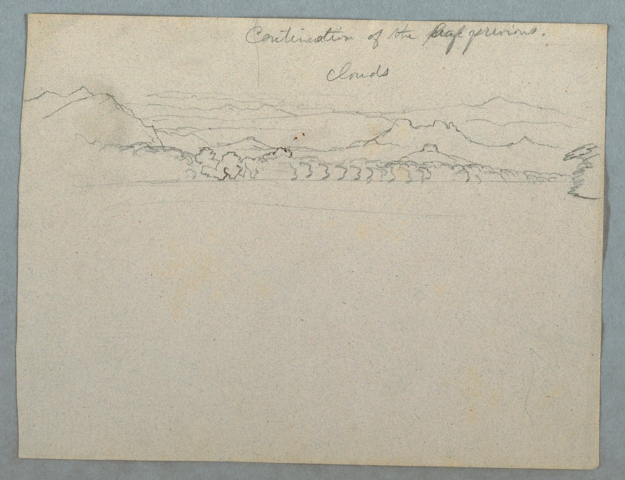 Wolkenbedeckte südamerikanische Berglandschaft neben einer Bucht, Teil 2?, 1853, wahrscheinlich Mai von Frederic Edwin Church