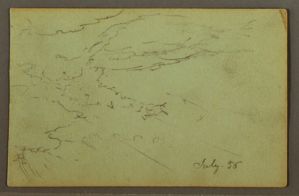 Bewölkter Himmel, Juli 1856 von Frederic Edwin Church