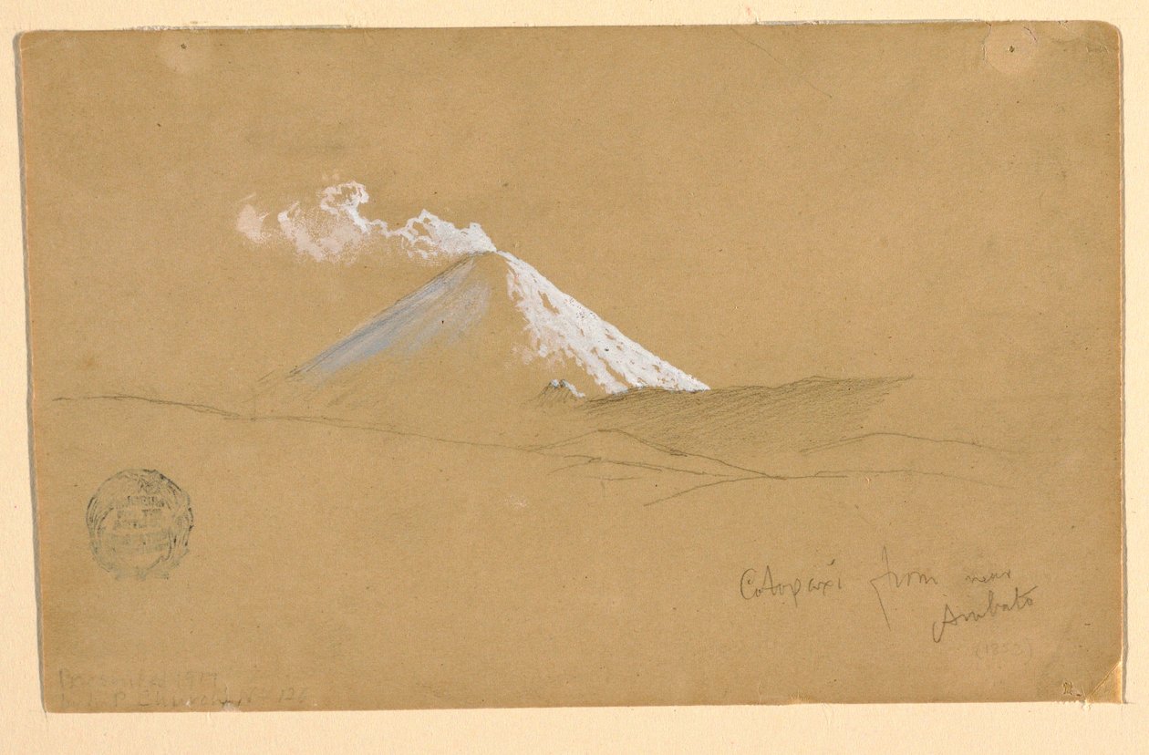 Cotopaxi von nahe Ambato, Ecuador, 1853 von Frederic Edwin Church