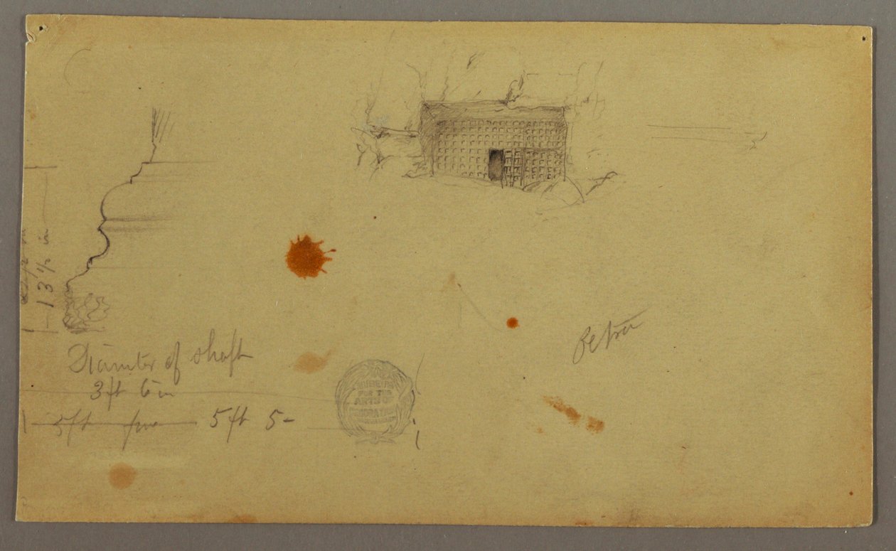 Kuppelhaus, Haus mit Treppe, Februar, möglicherweise 1868 von Frederic Edwin Church