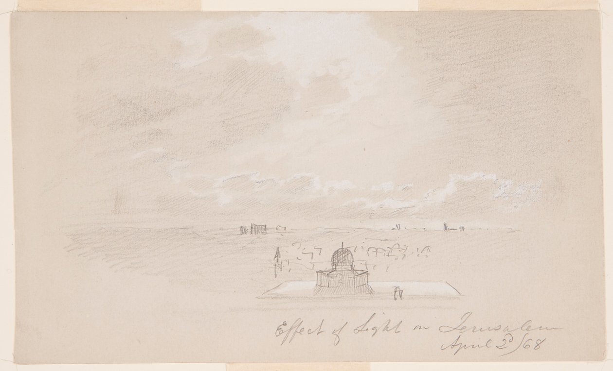Lichteffekt auf Jerusalem, 2. April 1868 von Frederic Edwin Church