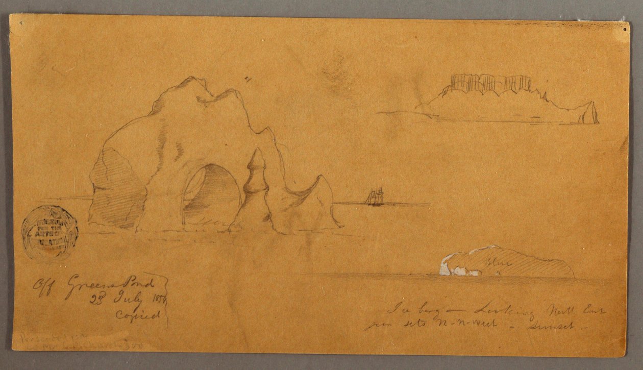 Schwebende Eisberge, möglicherweise 1859 von Frederic Edwin Church