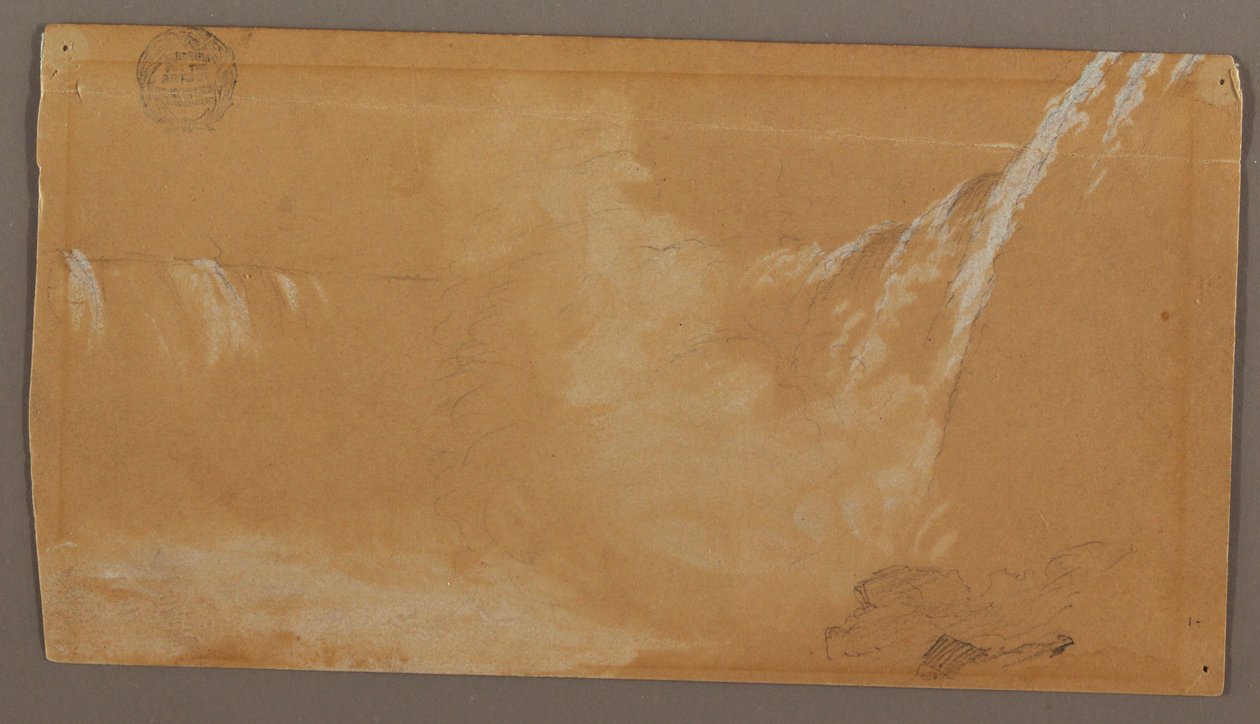 Größter Teil der Horseshoe Falls, von der kanadischen Seite des Niagara-Flusses gesehen von Frederic Edwin Church