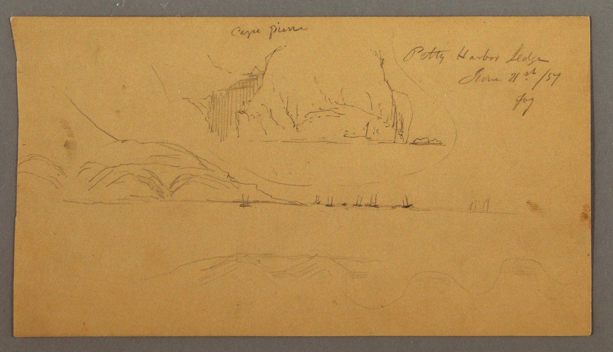 Hafen, Segelboote, Berge von Frederic Edwin Church