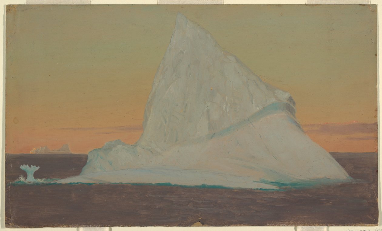 Zeichnung, Eisberg und Eisblume, Juni oder Juli 1859 von Frederic Edwin Church