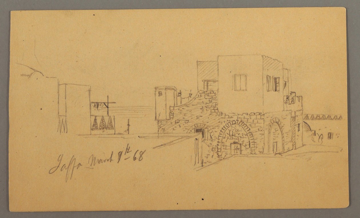 Jaffa Straßenecke, Palästina [Tel Aviv, Israel], 9. März 1868 von Frederic Edwin Church
