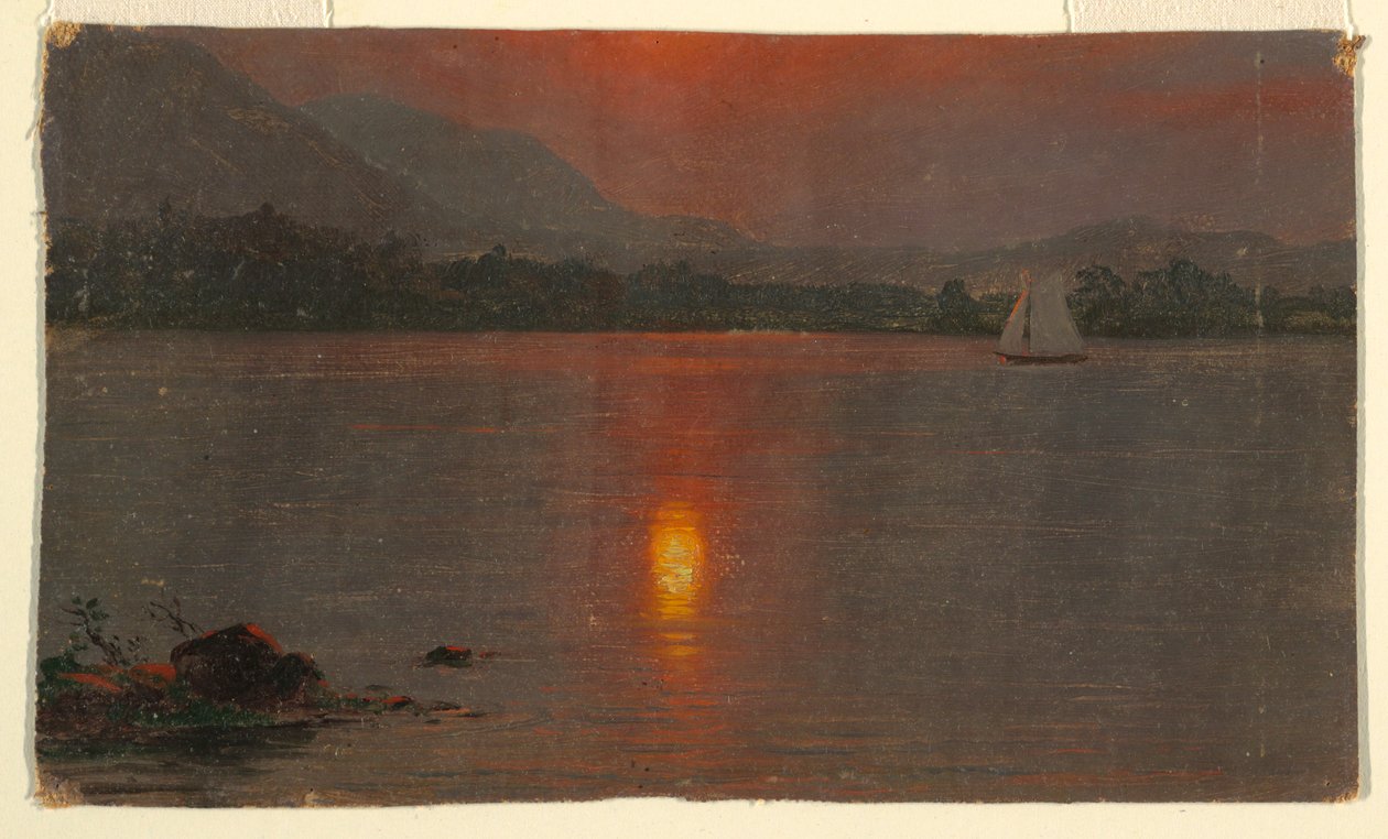 Lake Millinocket, Sonnenuntergang, 1870–80 von Frederic Edwin Church
