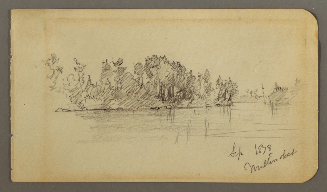 See und bewaldete Küste, 1878 von Frederic Edwin Church