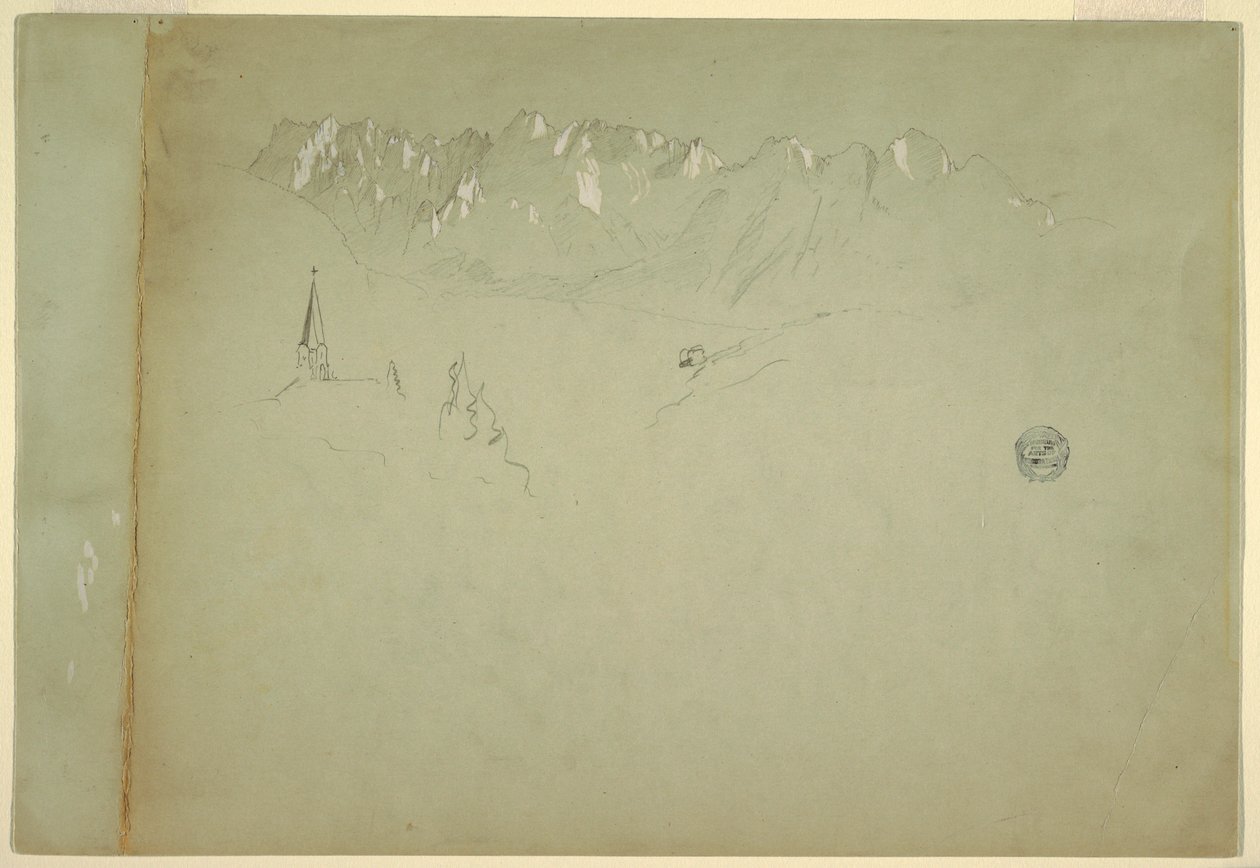 Landschaft aus den österreichischen Alpen, 1868 von Frederic Edwin Church